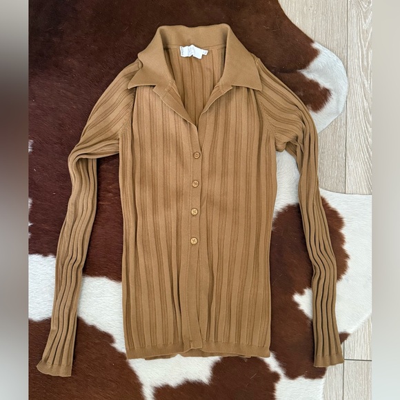 ASTR the label Ribbed Button-Up Cardigan - Picture 4 of 6